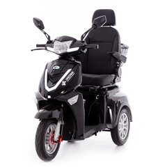Elektrický trojkolesový skúter CHAMPION pre seniorov a imobilných – výkonný 1000 W motor, čierny