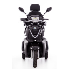Elektrický trojkolesový skúter CHAMPION pre seniorov a imobilných – výkonný 1000 W motor, čierny