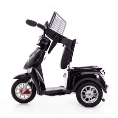 Elektrický trojkolesový skúter CHAMPION pre seniorov a imobilných – výkonný 1000 W motor, čierny