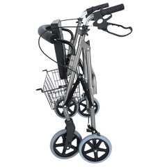 Štvorkolesové chodítko odľahčené, bordové