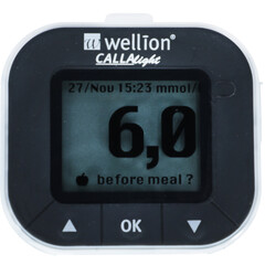 Glukomer Wellion Calla light, biely