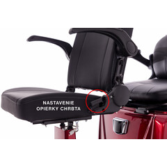 Elektrický dvojmiestny skúter CHAMPION DUO pre seniorov a imobilných – výkonný 1000 W motor