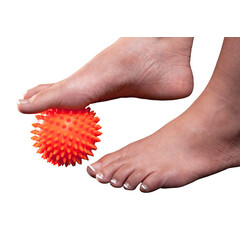 Masážny ježko, modrý 6 cm