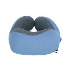 Cestovný ergonomický vankúš z pamäťovej peny, modrý