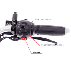 Elektrický CHOPPER UNIZDRAV trojkolesový – výkonný 2000 W motor