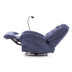 Štýlové relaxačné polohovacie kreslo TRENDY - modré