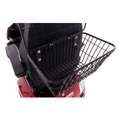 Elektrický trojkolesový skúter CHAMPION pre seniorov a imobilných – výkonný 1000 W motor, červený - ŠKRABANEC NA VOLANTE