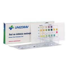 Test na infekciu močových ciest – leukocyty, krv, dusitany, bielkoviny, 1 ks