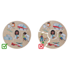 Didaktická hra a puzzle 2v1 Humanico Povolania od Beleduc