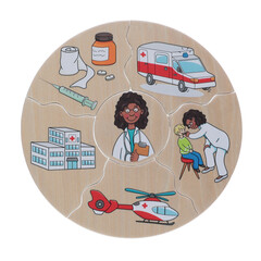 Didaktická hra a puzzle 2v1 Humanico Povolania od Beleduc