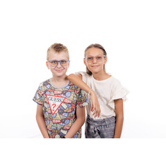 Okuliare proti modrému svetlu pre deti modré UNIZDRAV + puzdro, vrecúško a testovacia sada