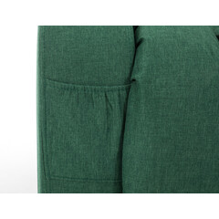 Relaxačné polohovacie kreslo, smaragdovo-zelená látka - ZLÉ PREŠITIE NA PRAVEJ STRANE