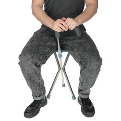 Vychádzková palica so sedadlom