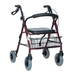 Štvorkolka odľahčená UNIZDRAV, bordó - BEZ PÔVODNÉHO OBALU