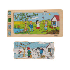 Edukačné puzzle 4 ročné obdobia od Beleduc