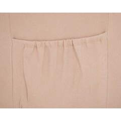 Relaxačné polohovacie kreslo COMFORT Ušiak - béžová látka - NEFUNKČNÉ POLOHOVANIE + VÝROBNÁ VADA - CHYBNÁ VÝPLŇ V OPIERKE HLAVY