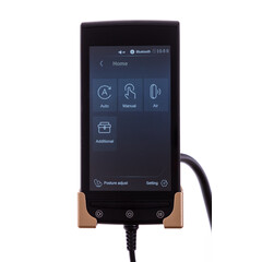 Masážne elektrické kreslo RelaxPro 3D MASSAGER - NADTRHNUTÉ ČALÚNENIE Z VNÚTORNEJ STRANY OPIERKY NÔH