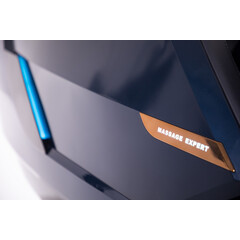 Masážne elektrické kreslo LUX 4D MASSAGER, modrozlaté (Používaný kus)