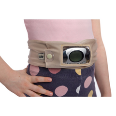 Dia pás na inzulínovú pumpu s okienkom, béžový