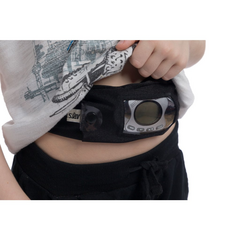 Dia pás na inzulínovú pumpu s okienkom, čierny