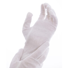 Bavlnené rukavice biele, 1 pár