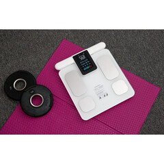 Profesionálna SMART váha s funkciou analýzy tela a LED displejom na rukoväti + mobilná aplikácia a Bluetooth