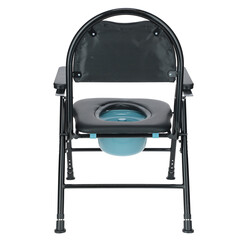 Toaletná stolička skladacia UNIZDRAV - JEMNE PUKNUTÁ RÚČKA