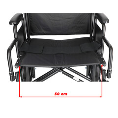 Invalidný vozík na prevoz UNIZDRAV, 50 cm