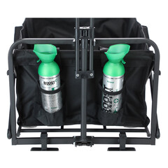 Skladací prepravný vozík s nosnosťou 90kg, čierny