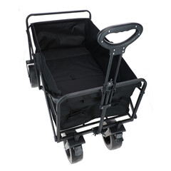 Skladací prepravný vozík s nosnosťou 90kg, čierny