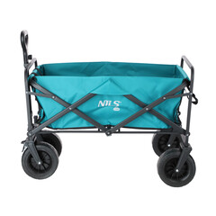 Skladací prepravný vozík s nosnosťou 90kg, tyrkysový