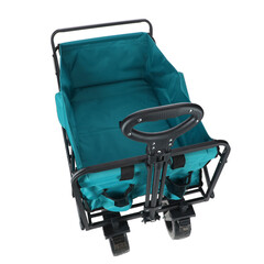 Skladací prepravný vozík s nosnosťou 90kg, tyrkysový