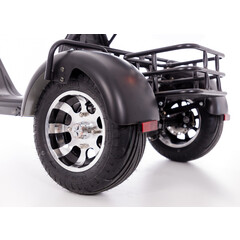 Elektrický CHOPPER UNIZDRAV PRO trojkolesový – výkonný 2000 W motor - NAJAZDENÝCH 56 KM, MIERNE ŠKRABANCE NA BLATNÍKU