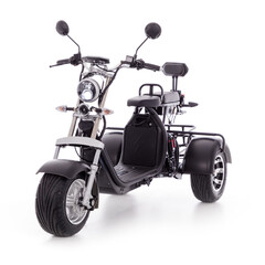 Elektrický CHOPPER UNIZDRAV PRO trojkolesový – výkonný 2000 W motor - NAJAZDENÝCH 56 KM, MIERNE ŠKRABANCE NA BLATNÍKU