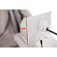 Masážne elektrické kreslo ProLux 4D MASSAGER s ionizátorom vzduchu, biele