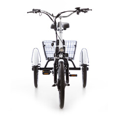 Trojkolesový elektrický bicykel Tornádo ZTECH, biely