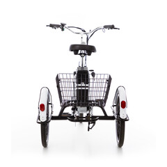 Trojkolesový elektrický bicykel Tornádo ZTECH, biely