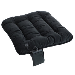 Prenosný vyhrievací vankúš na sedenie, čierny