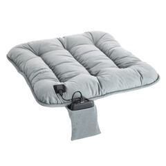 Prenosný vyhrievací vankúš na sedenie, sivý