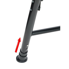 Toaletná stolička skladacia UNIZDRAV - POŠKODENIE NA SEDÁKU V MIESTE ÚCHYTU