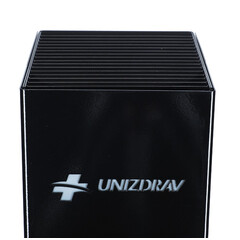 Germicídny žiarič UNIZDRAV uzavretý mobilný – čierne vyhotovenie - MIERNE ODRETÁ HRANA NA ŽIARIČI