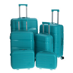 Cestovný kufor, tyrkysový