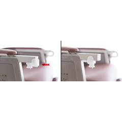 Seniorské kreslo, tehlovohnedé