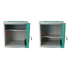 Nočný stolík MEDIK plast, mentolový