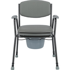 Toaletná stolička výškovo nastaviteľná - NATRHNUTÉ SEDADLO