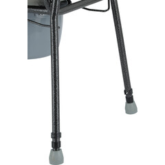 Toaletná stolička výškovo nastaviteľná - NATRHNUTÉ SEDADLO