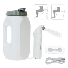 Prenosná sprcha a bidet 2v1 s nabíjateľnou batériou