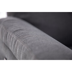 Relaxačné polohovacie kreslo COMFORT s funkciou masáže a výhrevu, antracitová látka - POŠKODENÉ, MIERNE NAKLONENÉ