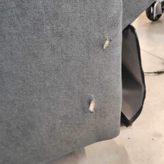 Relaxačné polohovacie kreslo COMFORT s funkciou masáže a výhrevu, antracitová látka - POŠKODENÉ, MIERNE NAKLONENÉ