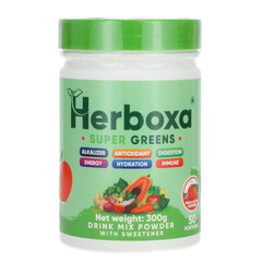 Herboxa SUPER GREENS Ľadová broskyňa, 300 g